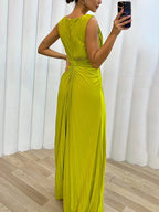 Amelia™ | Long Pleated Dress