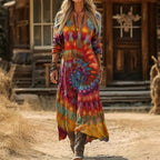 Evelyn | Vintage-Inspired Long Sleeve Casual Dress