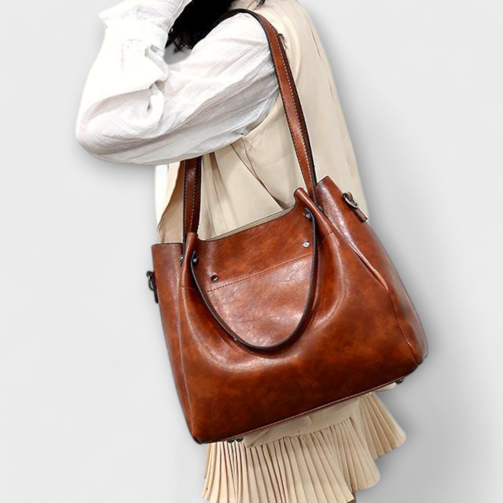 Leah - 4-Piece Vintage Bag Set