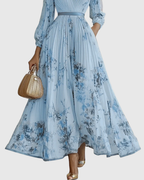 Siena™ | Elegant Pleated Maxi Dress
