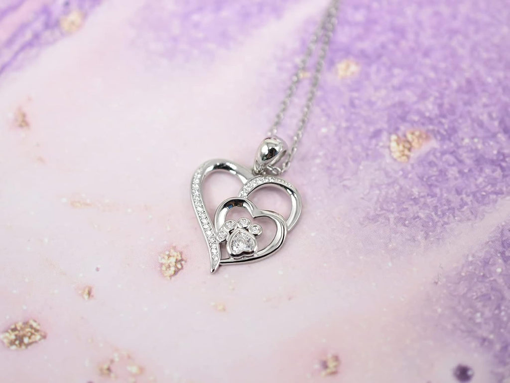 Aurielle™ | Paw Heart Pendant Necklace