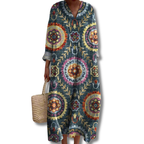 Lily | Geometric relaxed fit dress