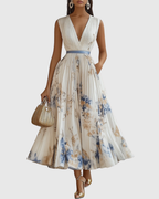 Siena™ | Elegant Pleated Maxi Dress