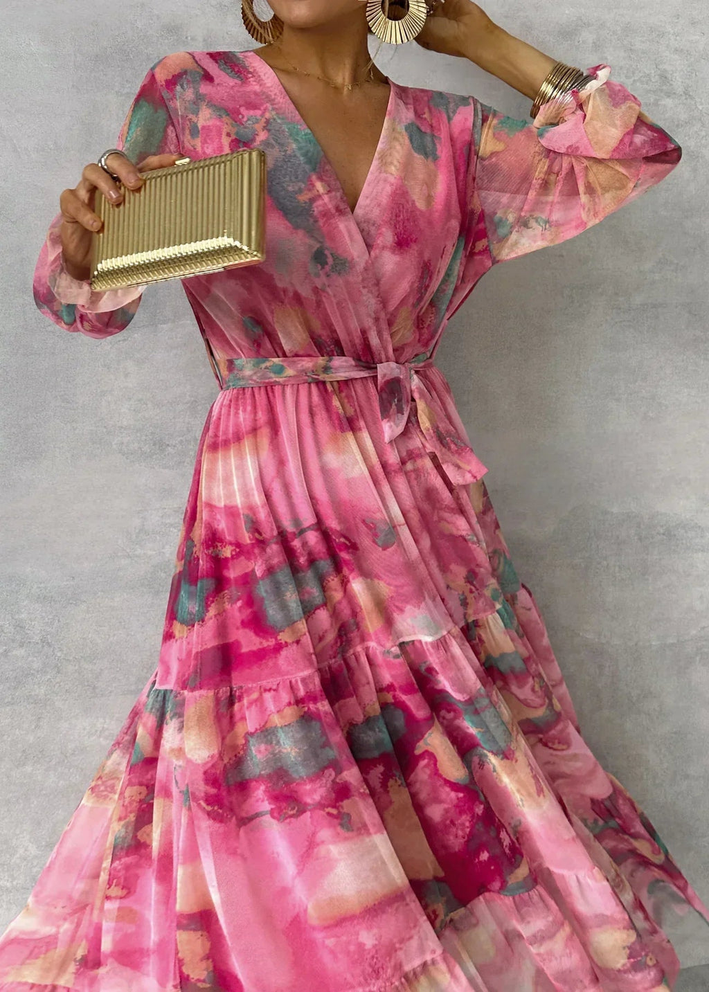 Hazel™ | Wrap Dress with Floral Print