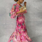 Hazel™ | Wrap Dress with Floral Print