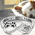 Elara™ | Paw Heart Infinity Ring