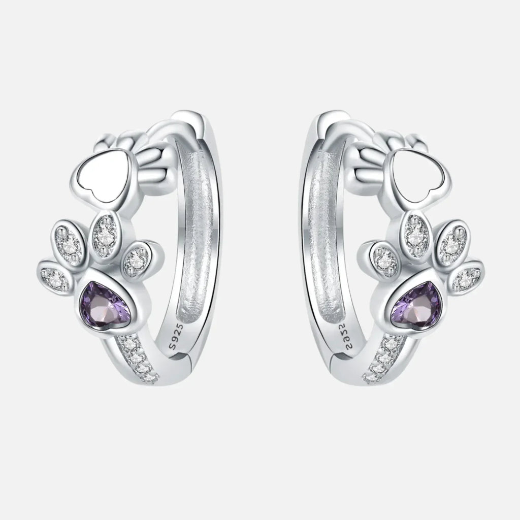 Emery™ | Paw Heart Huggie Earrings