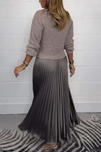 Claudia™ | Maxi Dress with Pleated Skirt