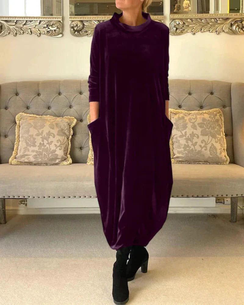 Eliza™ | Relaxed Velvet Dress