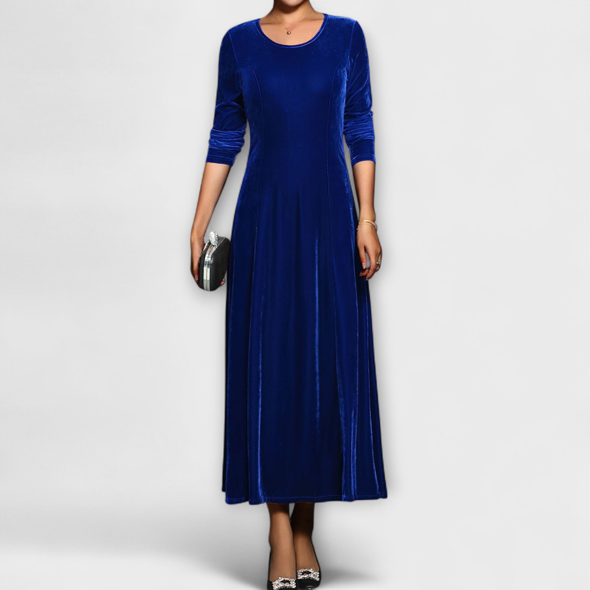 April - Soft Velvet Dress