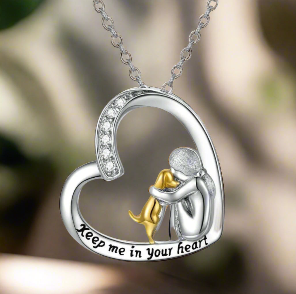 Emery™ | Heart Dog Pendant Necklace