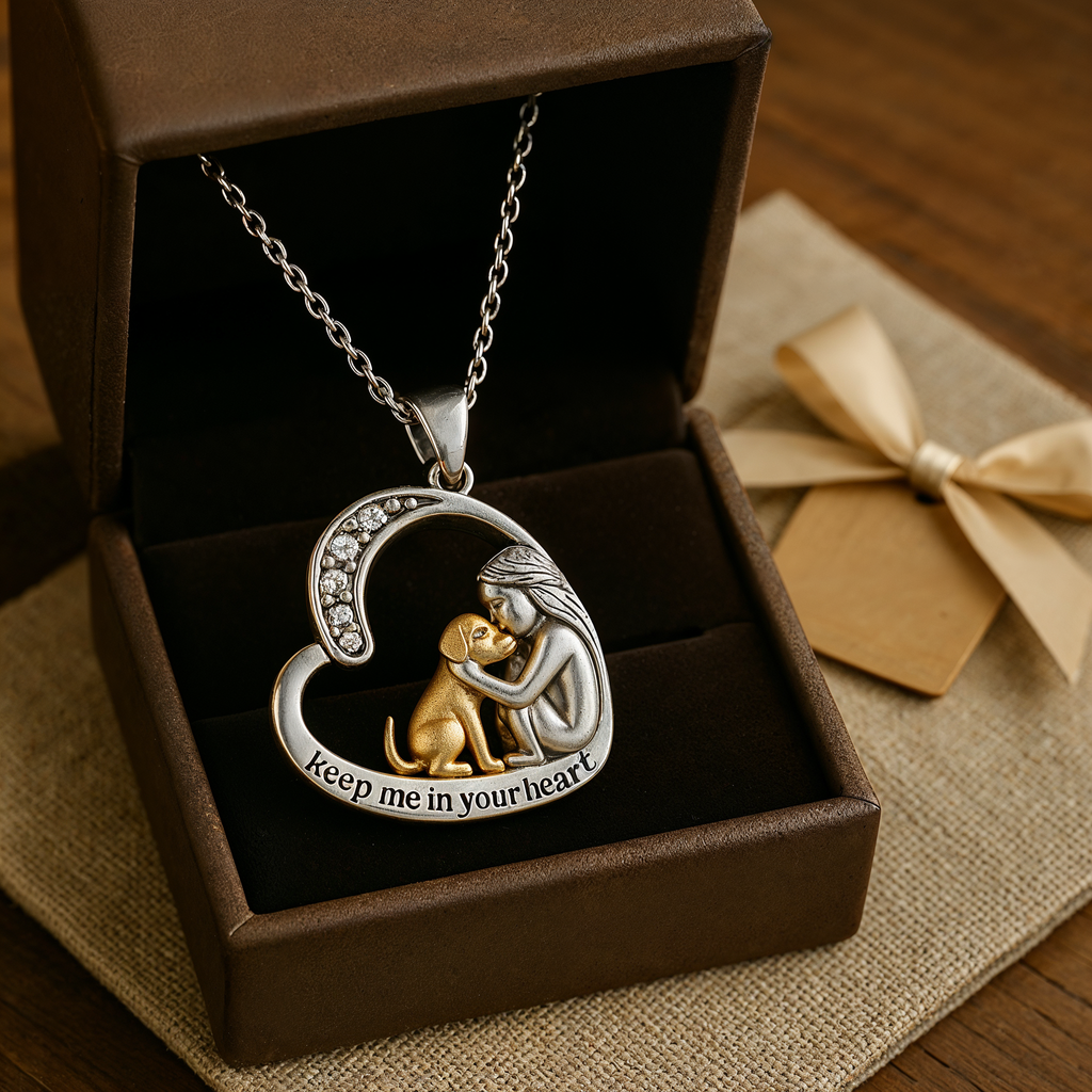 Emery™ | Heart Dog Pendant Necklace
