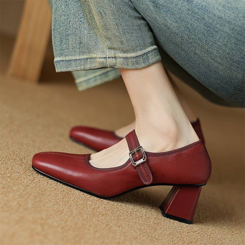 Nora™ | Elegant Strap Heels