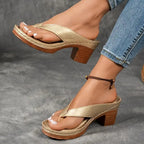 Maeve™ | Elegant Relaxed Block Heel Sandals